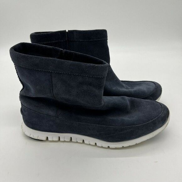 Cole Haan W04020 Womens Grand OS Waterproof Blue Ankle Bootie US 9.5B - Picture 1 of 8